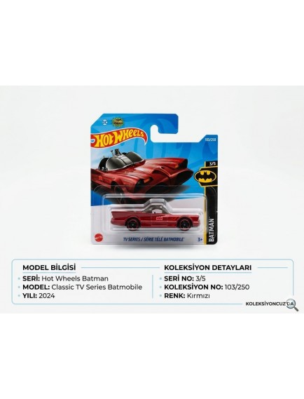 HOT WHEELS ARABA TV SERIES/ SERIE TELE BATMOBİLE
