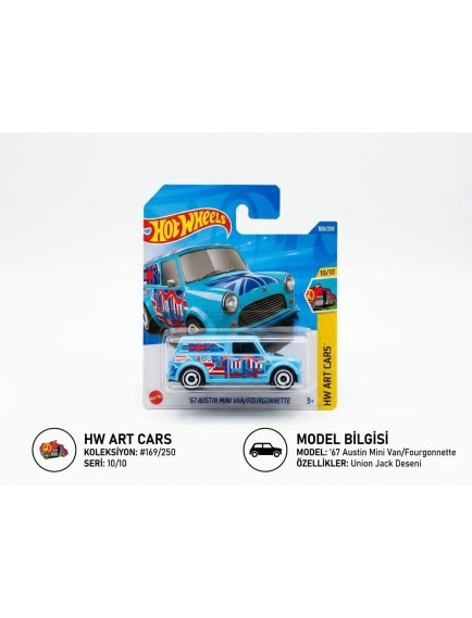 HOT WHEELS ARABA 67 AUSTIN MİNİ VAN/FOURGONNETTE