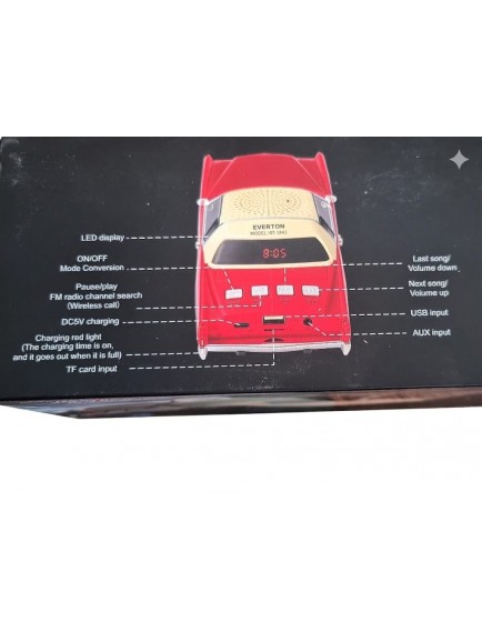 SES BOMBASI NOSTAJİ ARABA BLUETOOTH HOPARLÖR 1956 MODEL KREM RENK