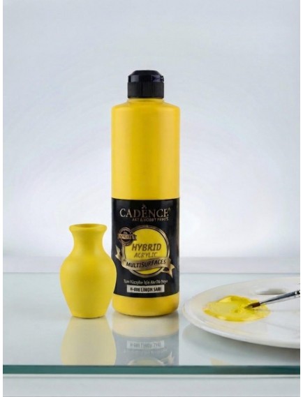 Cadence Hybrid Akrilik Boya H-008 Limon Sarı